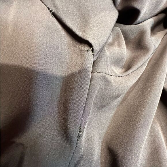 Massini * Pastel Brown Full Length Belted Vertical Mink Mob Wife Coat - Picture 14 of 16